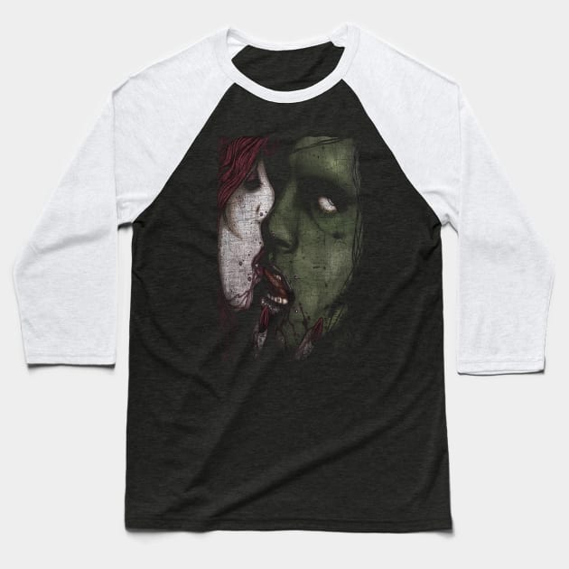 BLOODYKISS Baseball T-Shirt by joeyjamesartworx